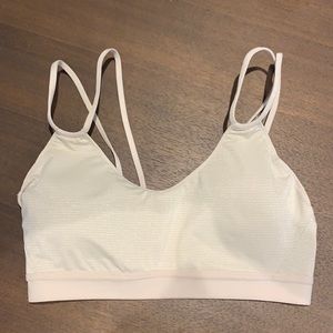 Nike sportsbra - light tan with gold & silver